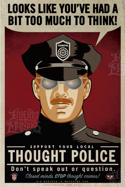 Orwell - thought police