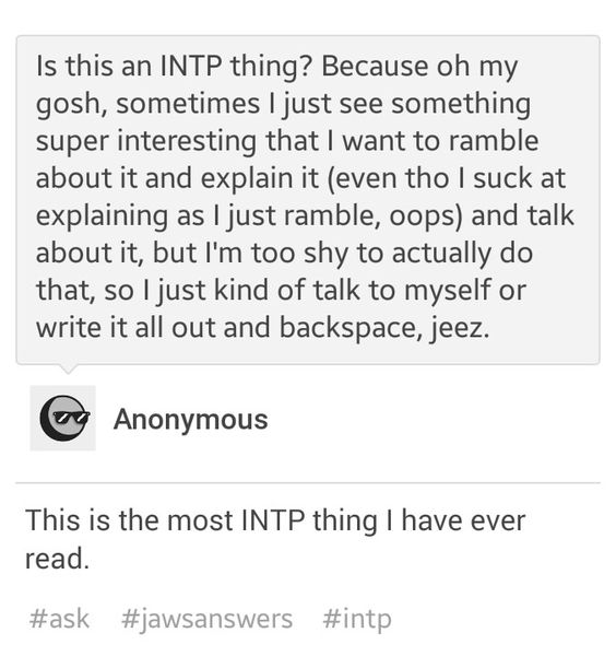 INTP thing?